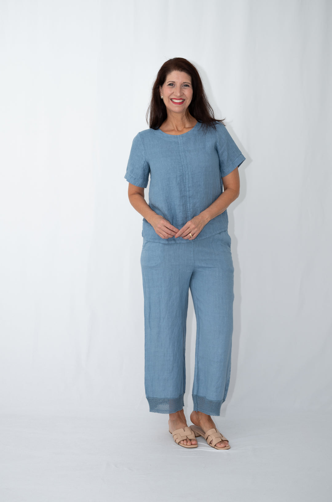 Celeste Linen Summer Top