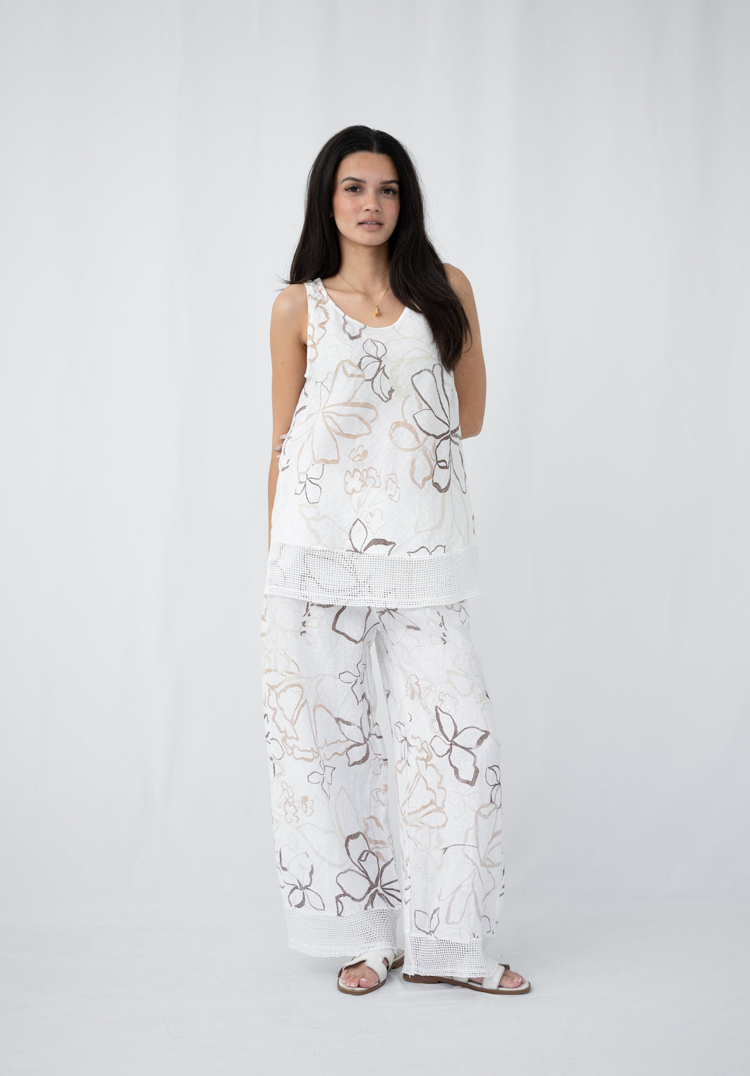 Stoneflower Linen Tank