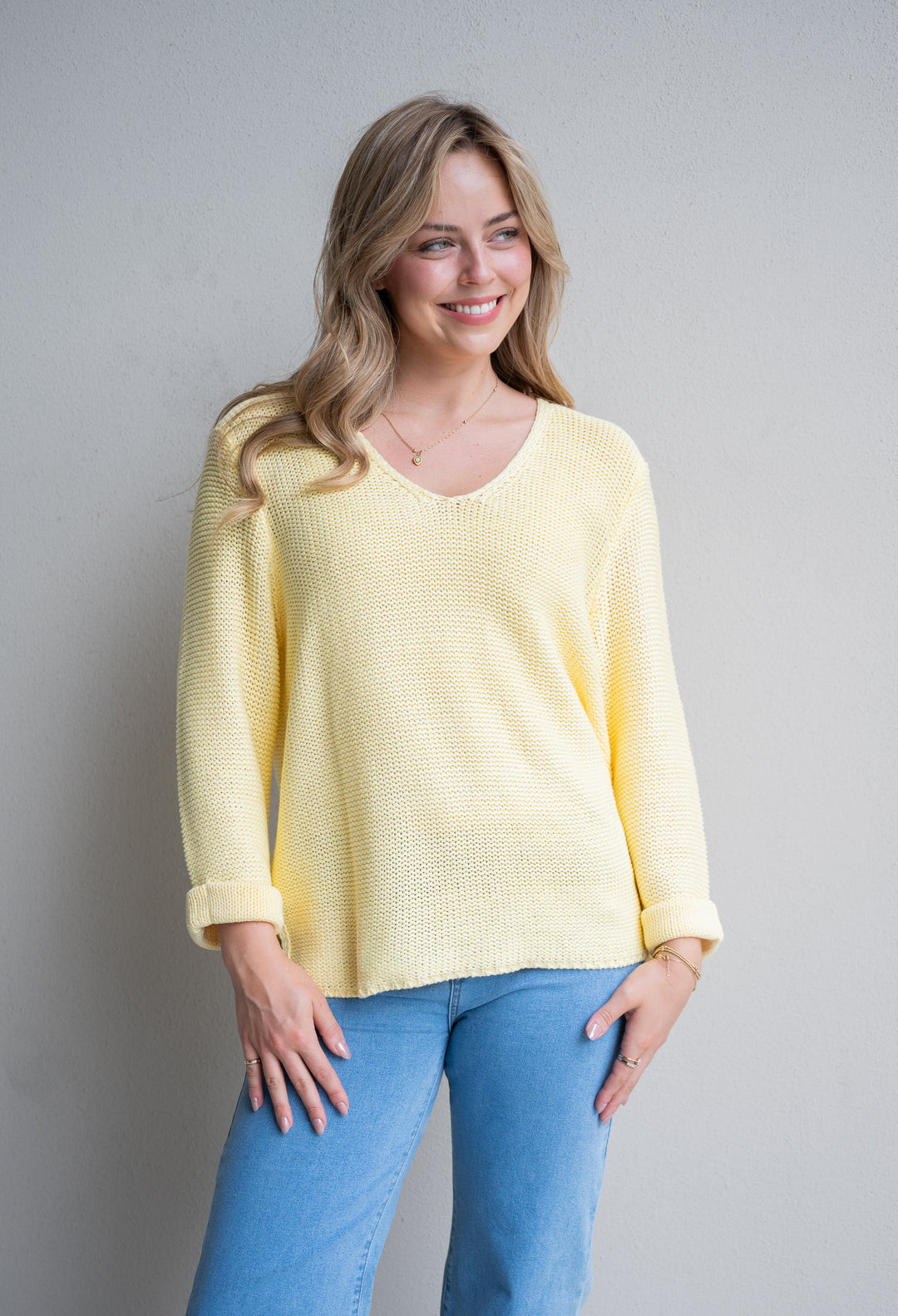 Annie Cotton Knit Baby Yellow