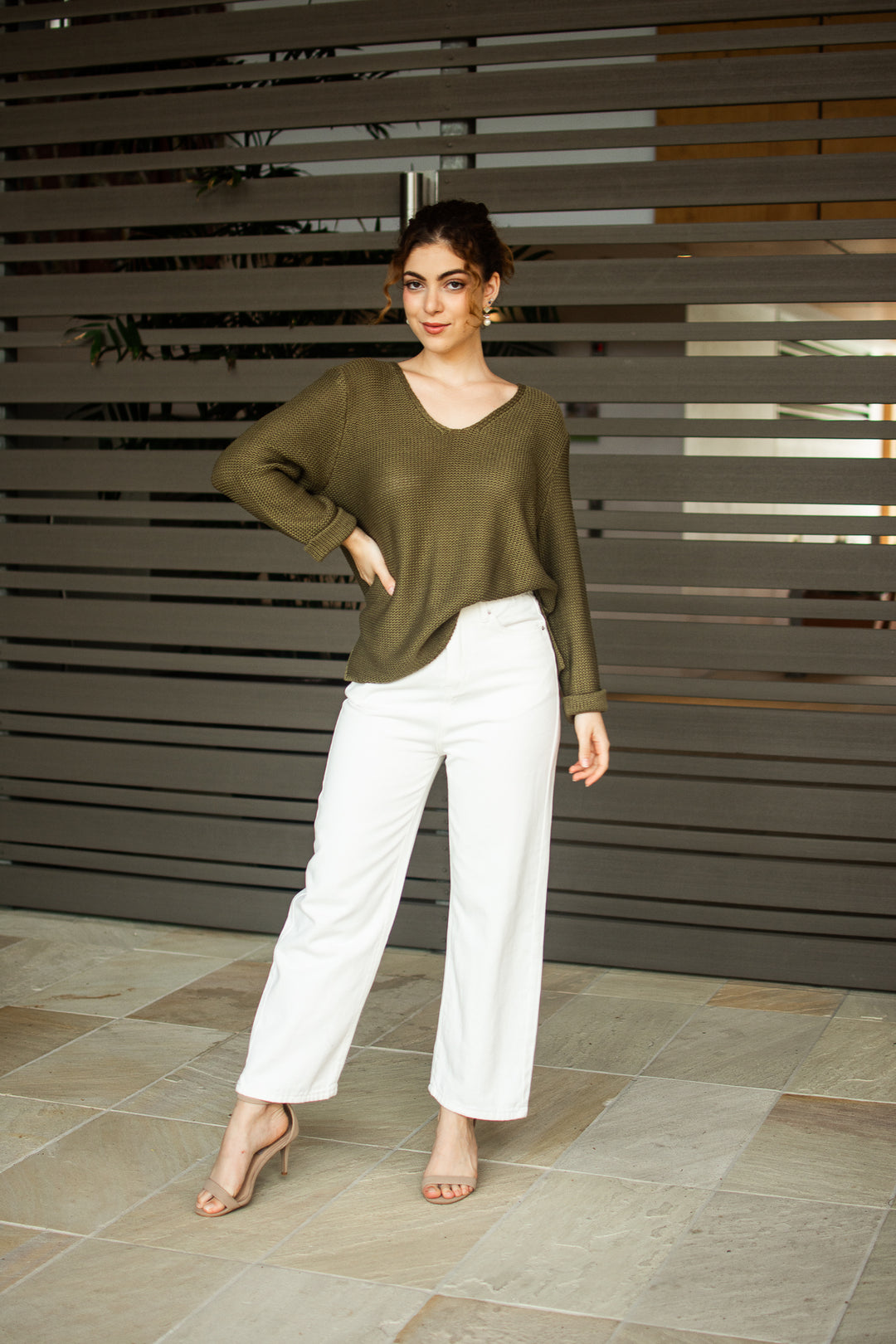 Annie Cotton Knit Olive