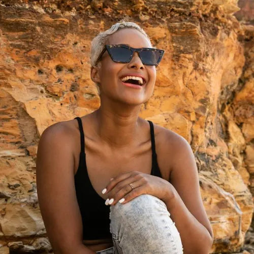 Reality Sunnies Lizette Honey Turtle POLARIZED