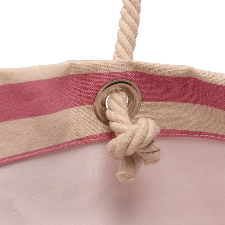 Canvas Beach Bag Bubblegum