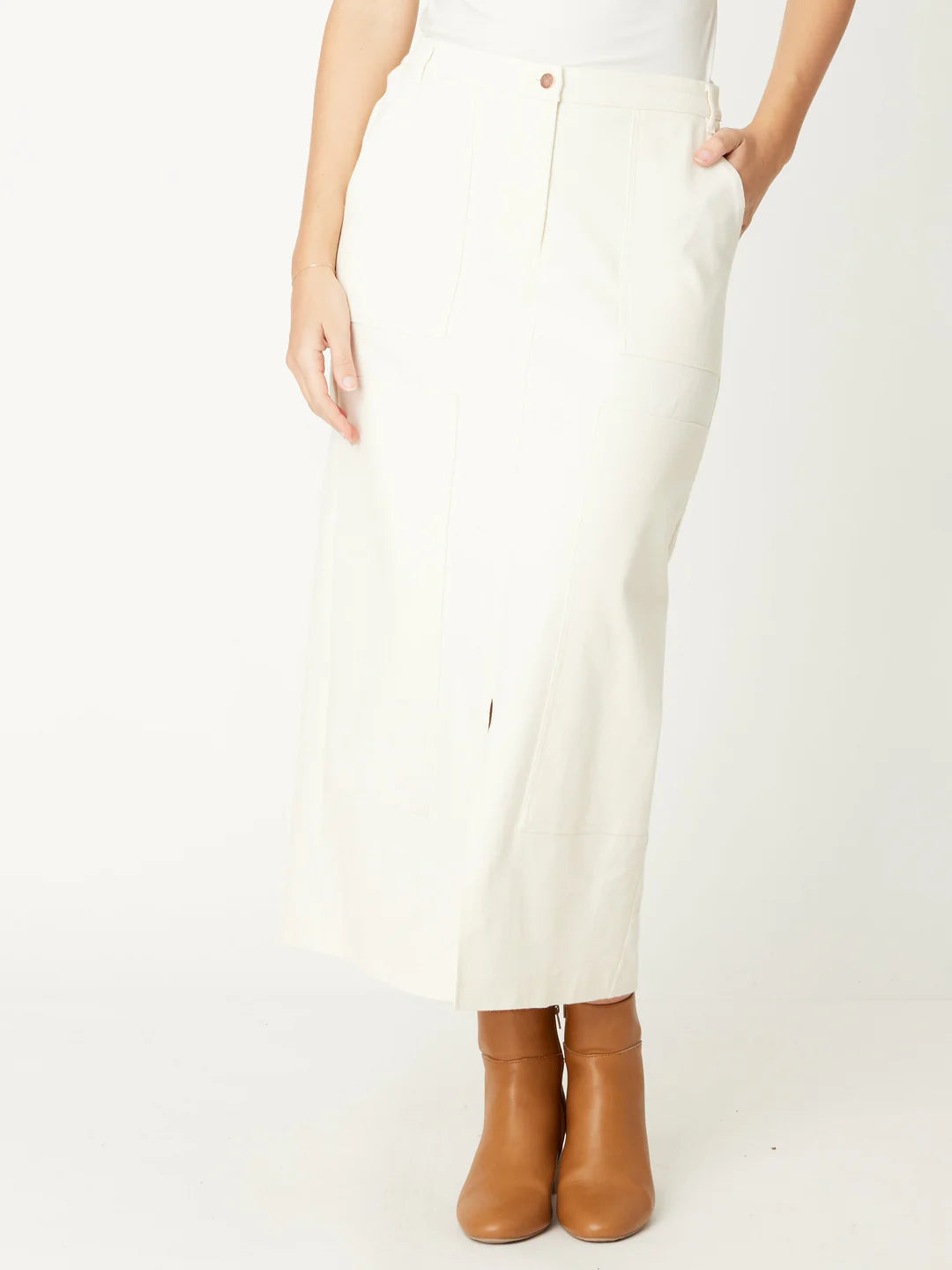 Drill Skirt Milk