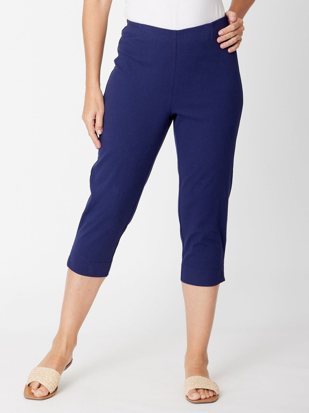 Cottolene Crop 3/4 Pant Navy