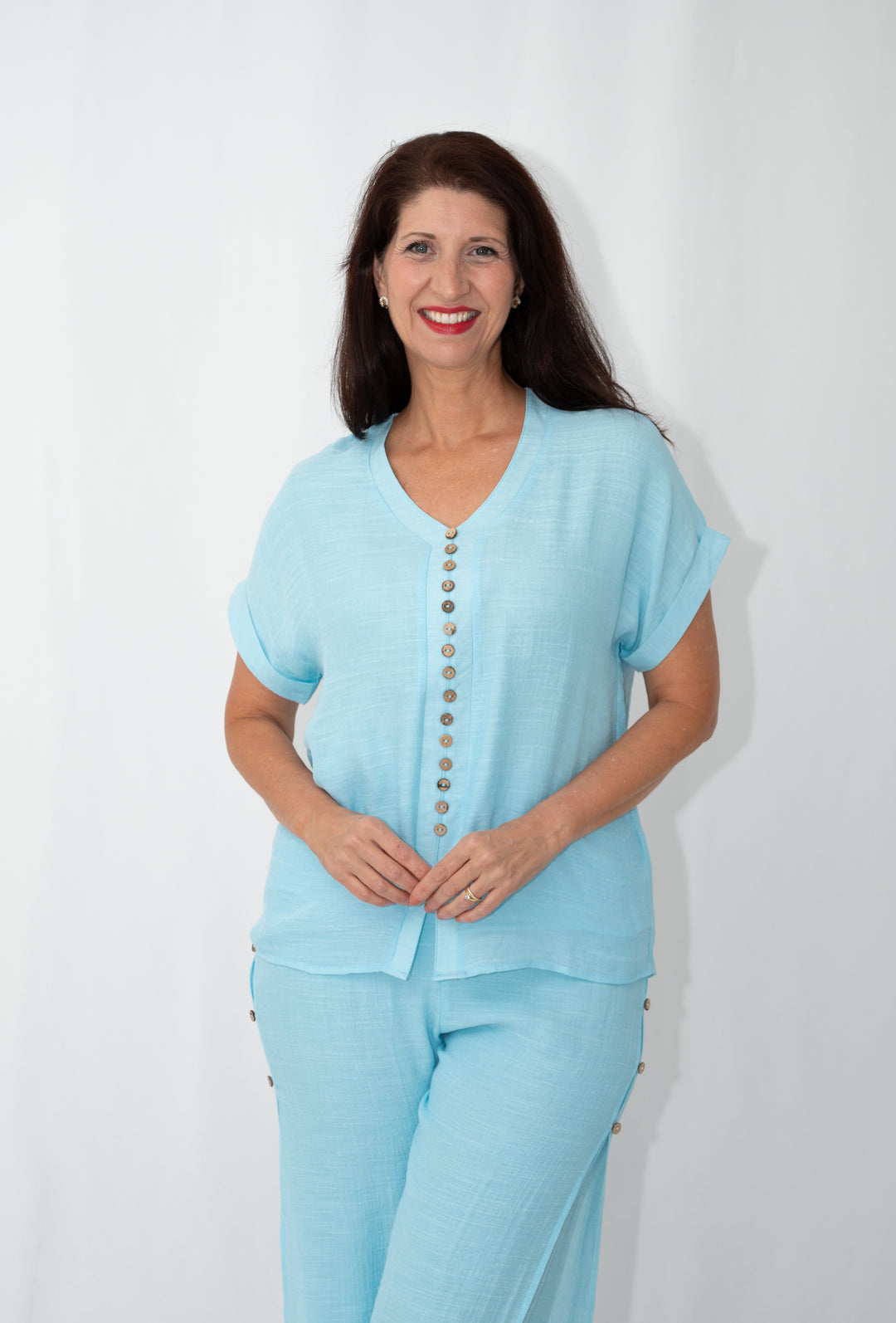 Beach Top Aqua