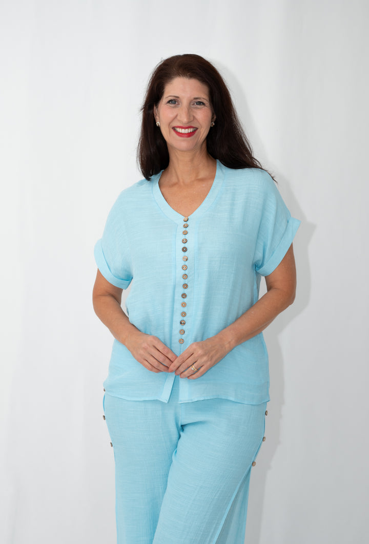 Beach Top Aqua