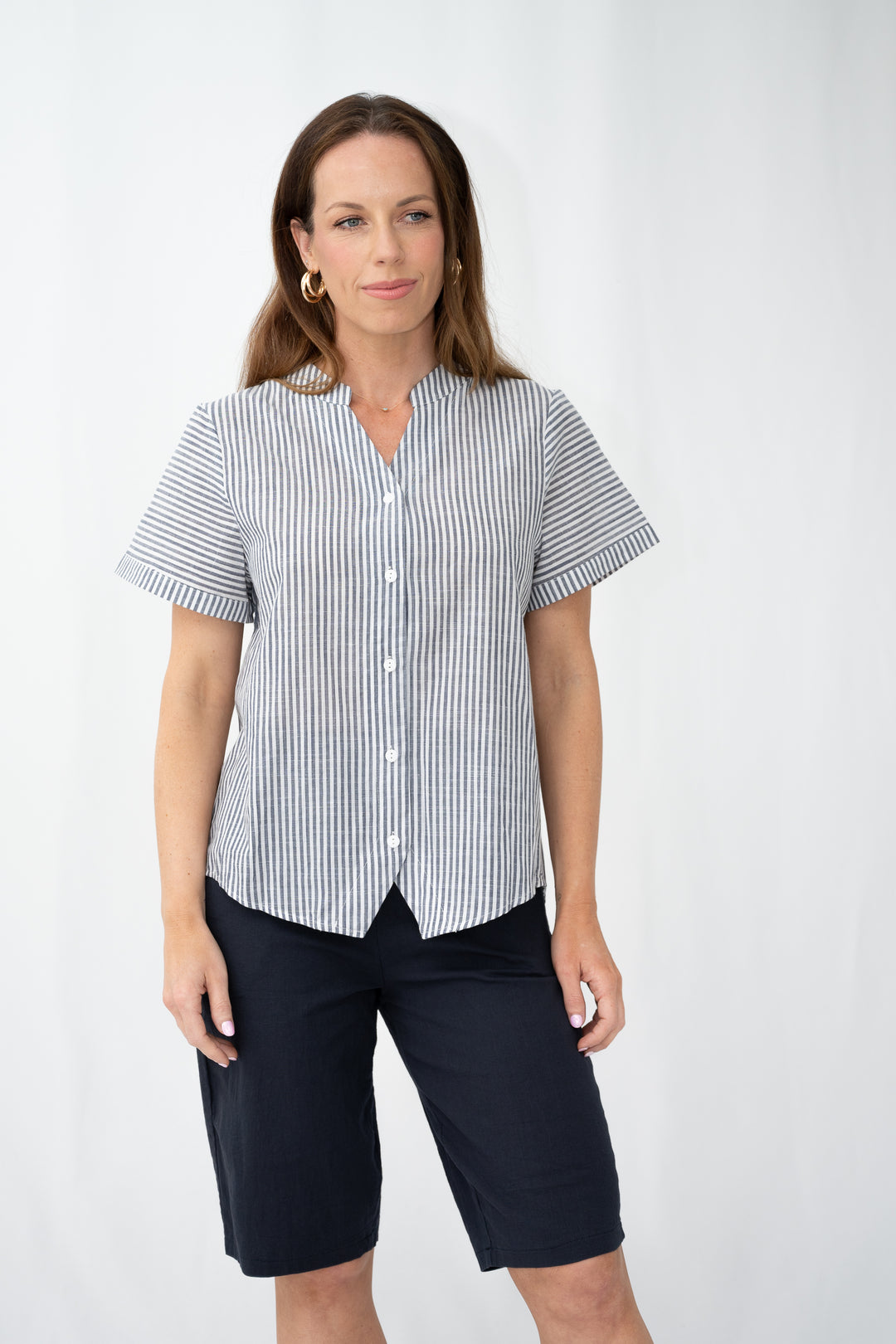 Jolie Striped Cotton Shirt