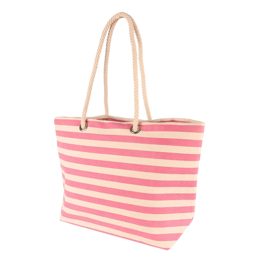 Canvas Beach Bag Bubblegum