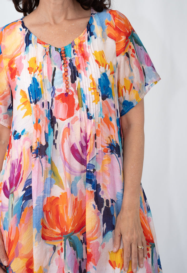 Watercolour Bloom Dress