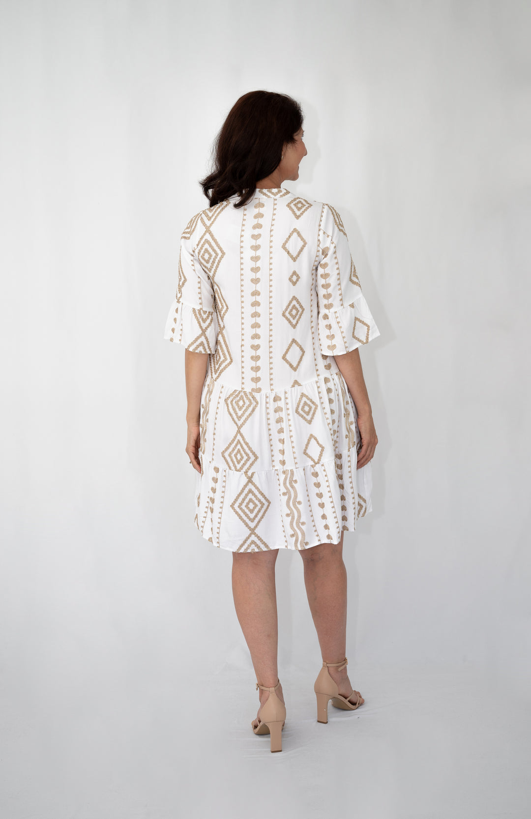 Sahara Gold Midi Dress