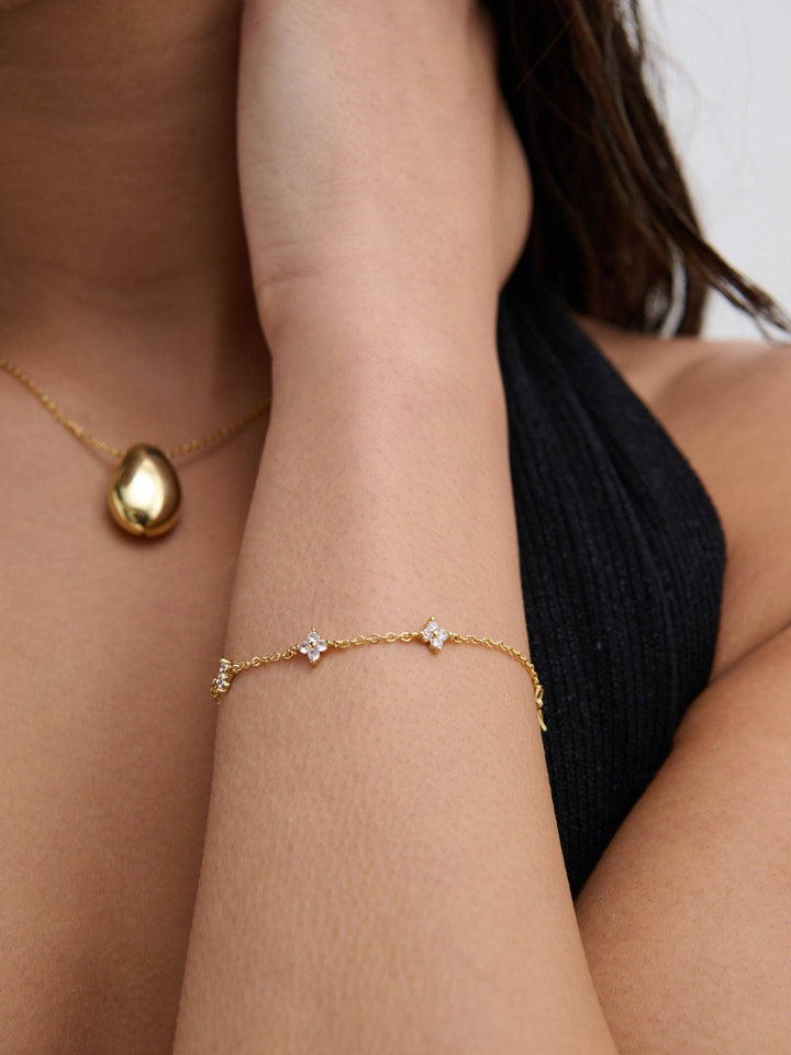 Clover 18K Gold Plated Bracelet