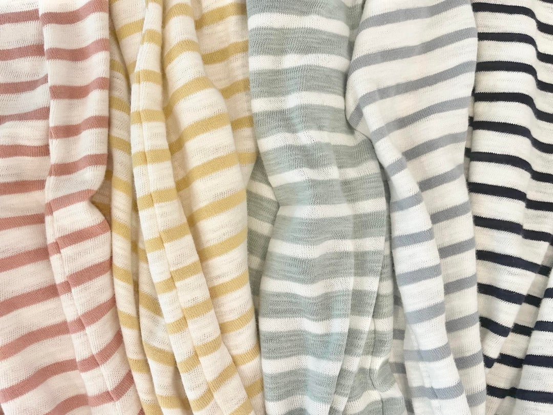 Oscar Tee Sage Stripe
