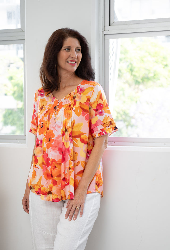Sunrise Floral Top