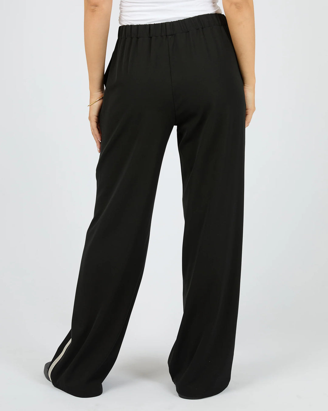 Lina Side Stripe Pant Black