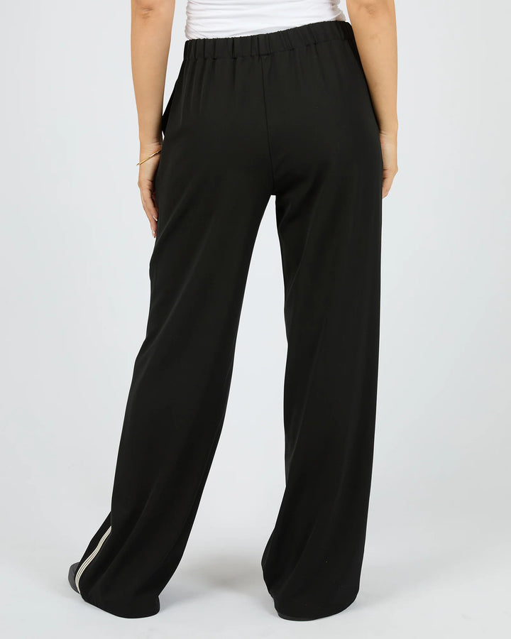 Lina Side Stripe Pant Black