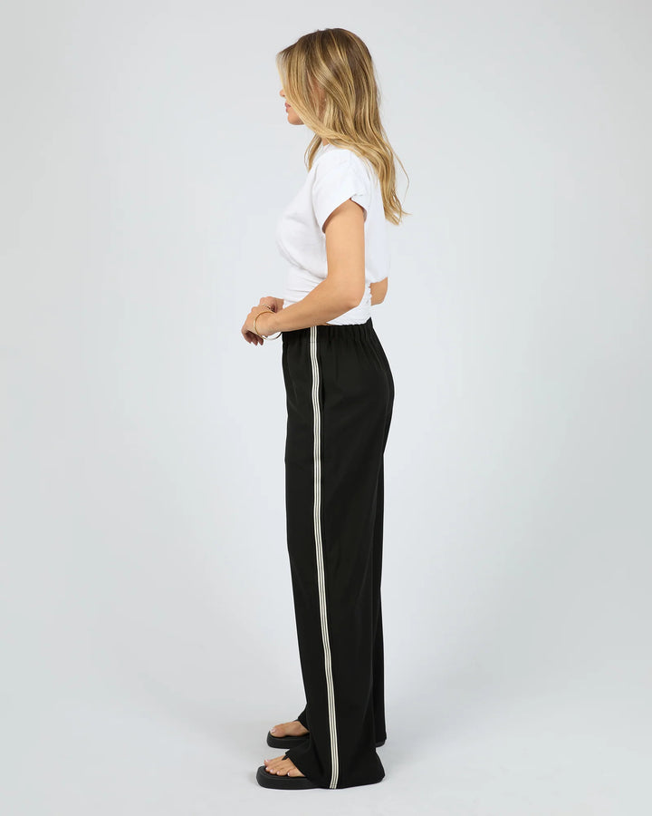 Lina Side Stripe Pant Black