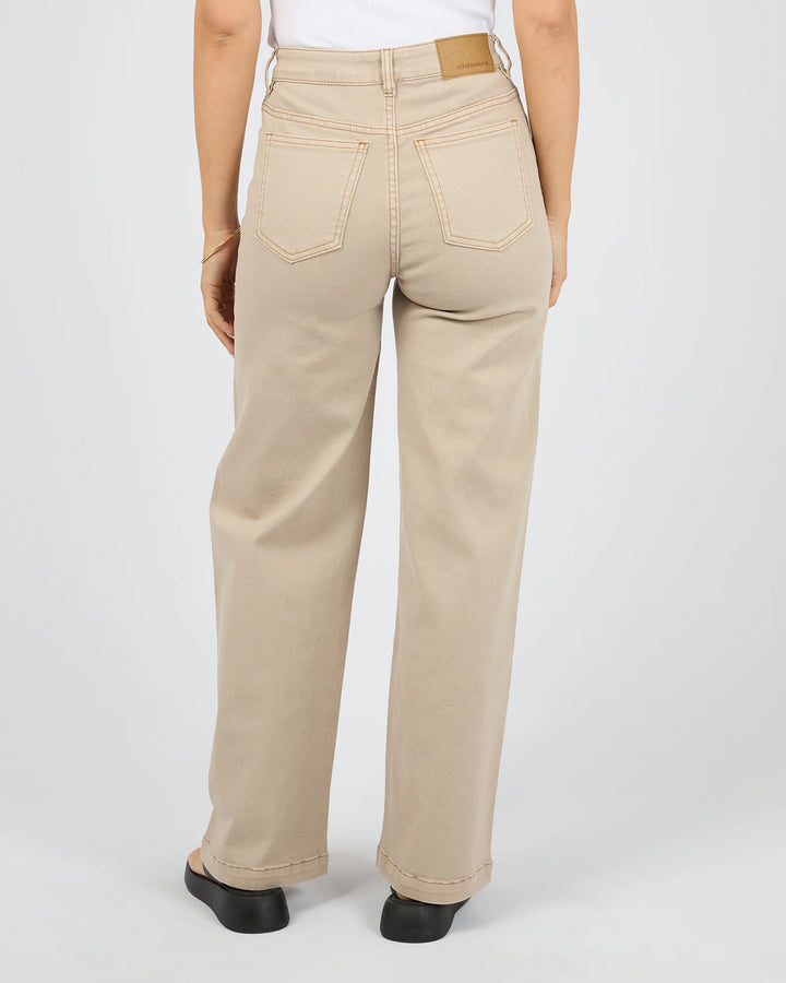 Jacqui Wide Leg Jean Ecru