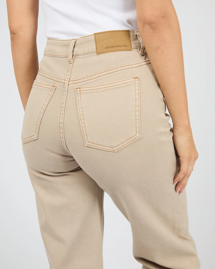 Jacqui Wide Leg Jean Ecru