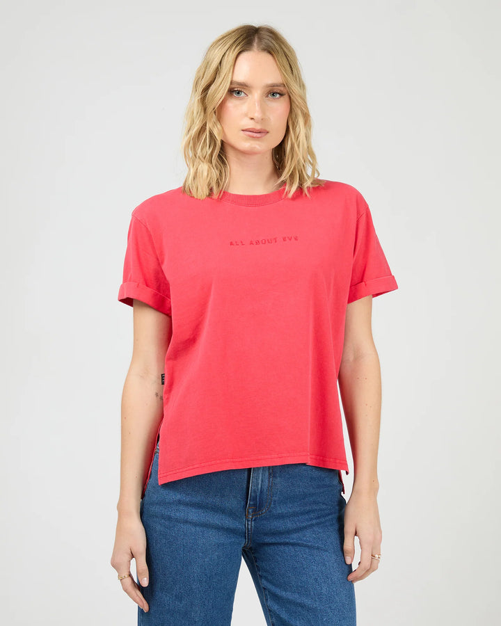AAE Washed Tee Red