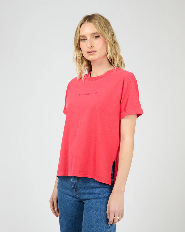 AAE Washed Tee Red