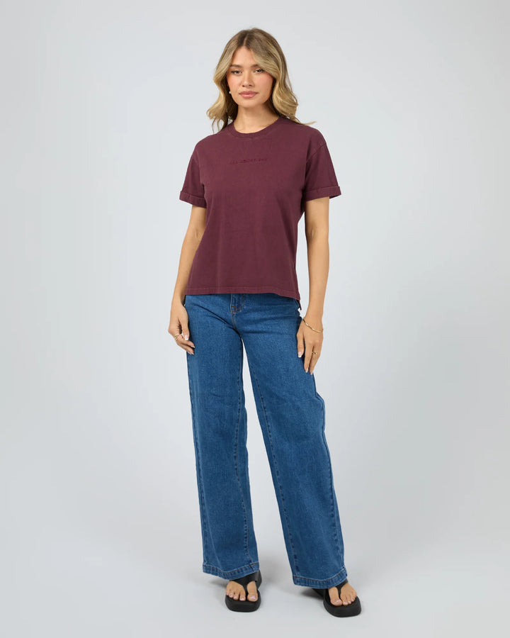 AAE Washed Tee Wine