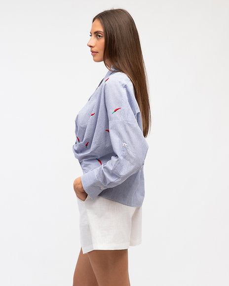 Alesia Chilli Stripe Shirt