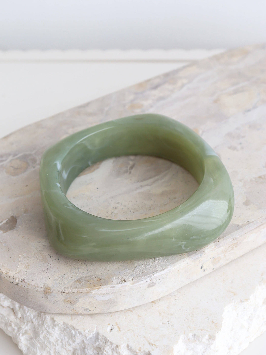 Angular Cuff Bangle Sage