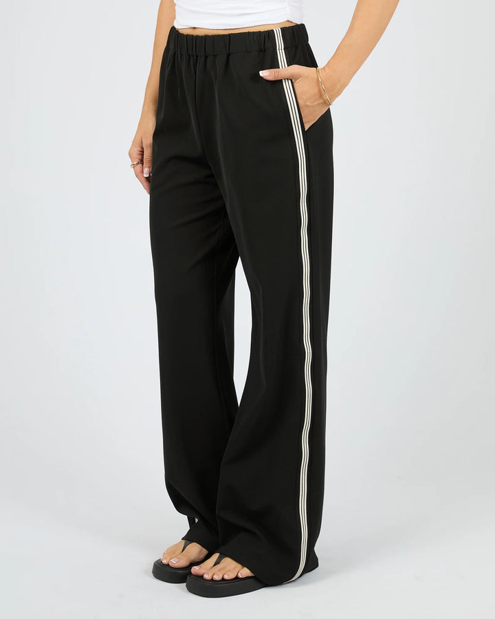 Lina Side Stripe Pant Black