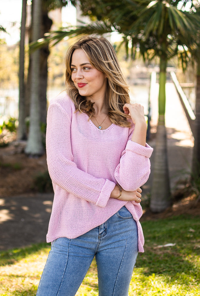 Annie Cotton Knit Baby Pink