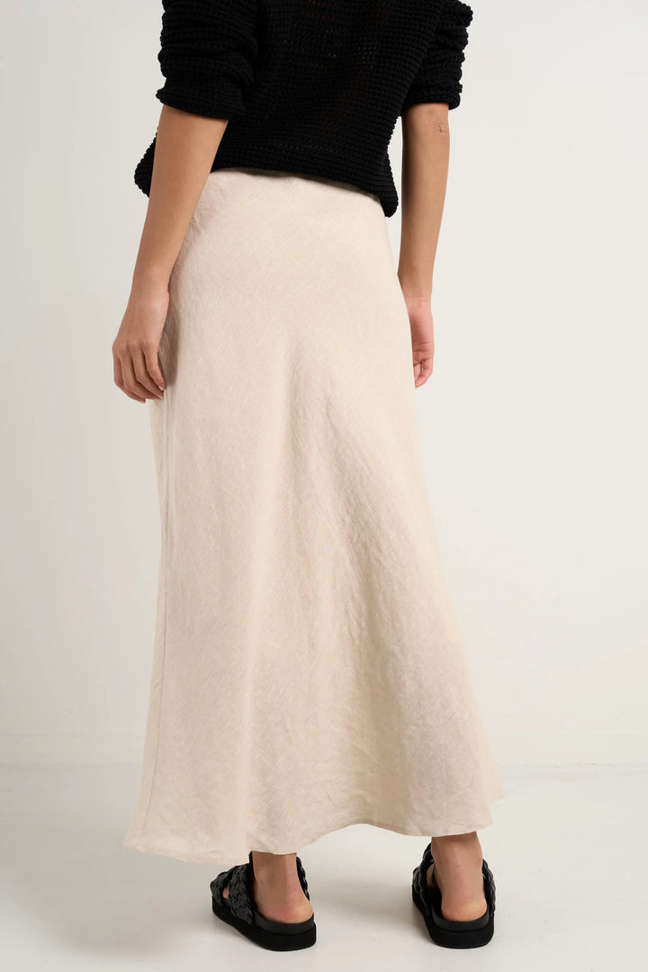 Bliss Linen Skirt Natural