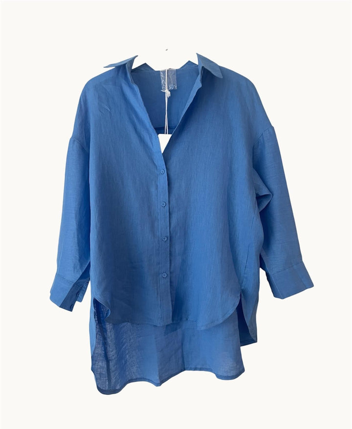 Boyfriend Shirt Cobalt
