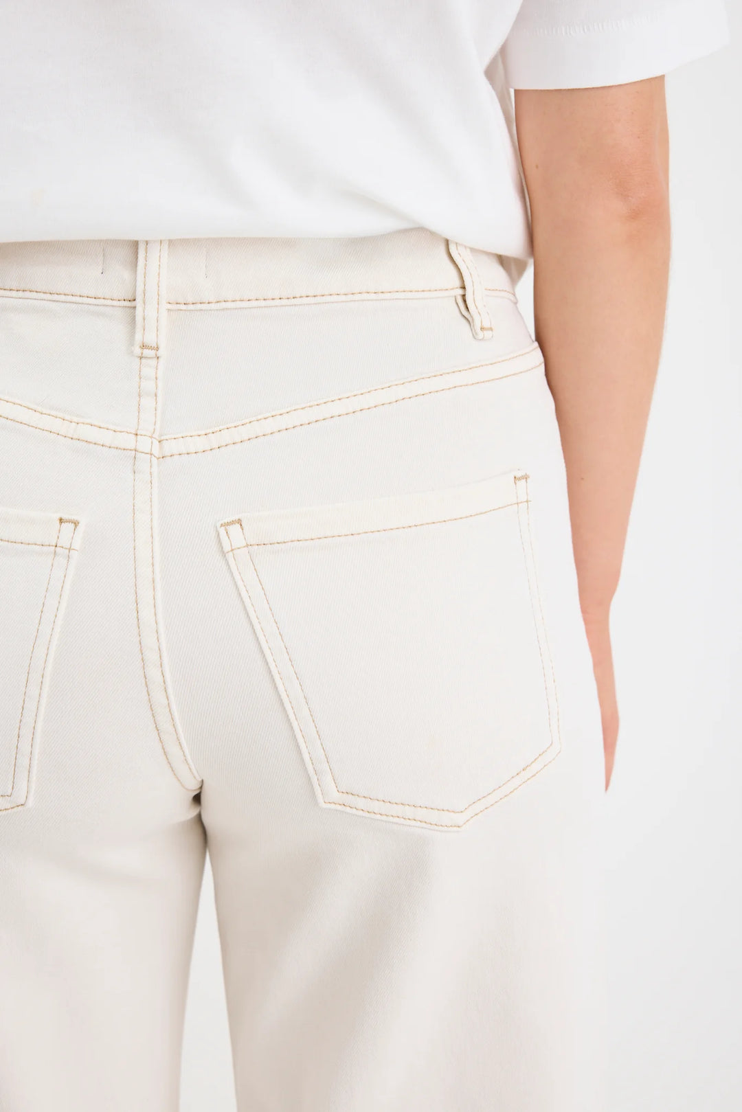 Zoey Wide Leg Jeans Ecru