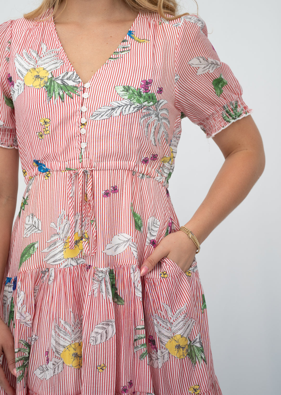 Fleur Red Selma Dress