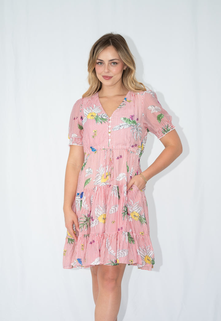 Fleur Red Selma Dress