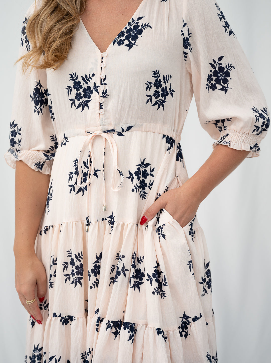 Scallop Print Selma Dress
