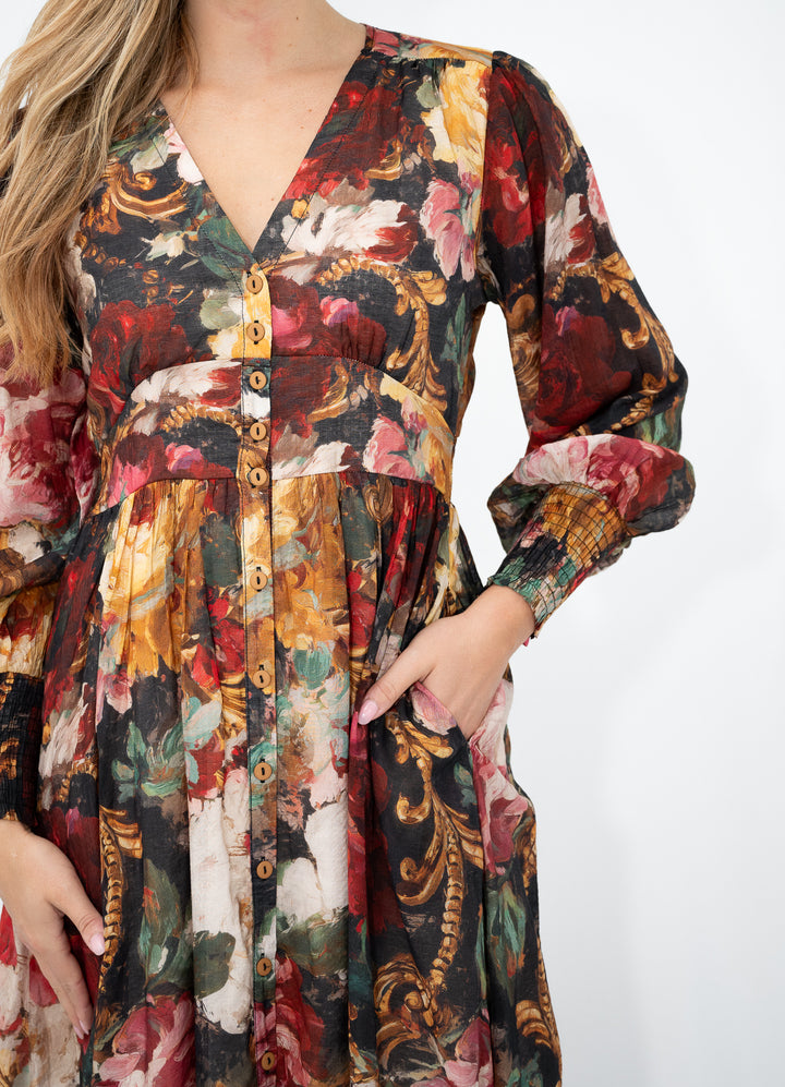 Autumn Muse Midi Dress