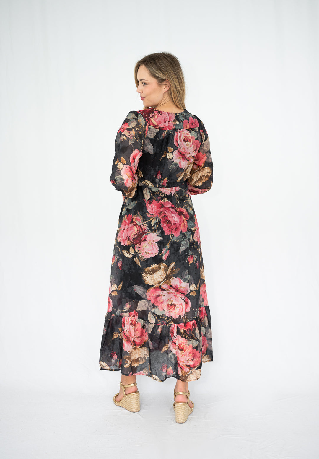 Midnight Rose Selma Maxi Dress