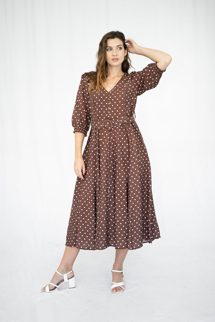 Vivian Fitted Midi Dress