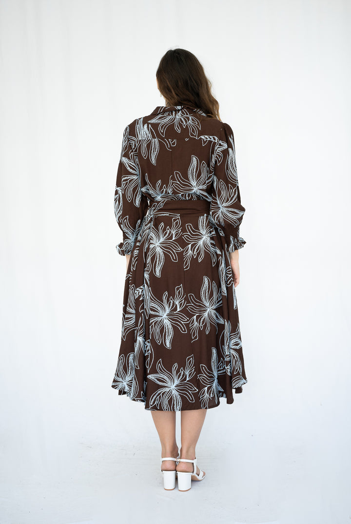 Clara Blue Blossom Dress