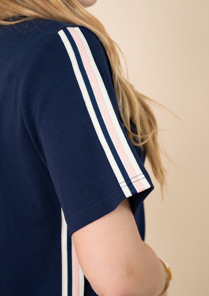 Sorrento Stretch Cotton Dress Navy