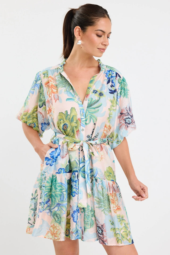 Delphi Blue Posy Mini Dress