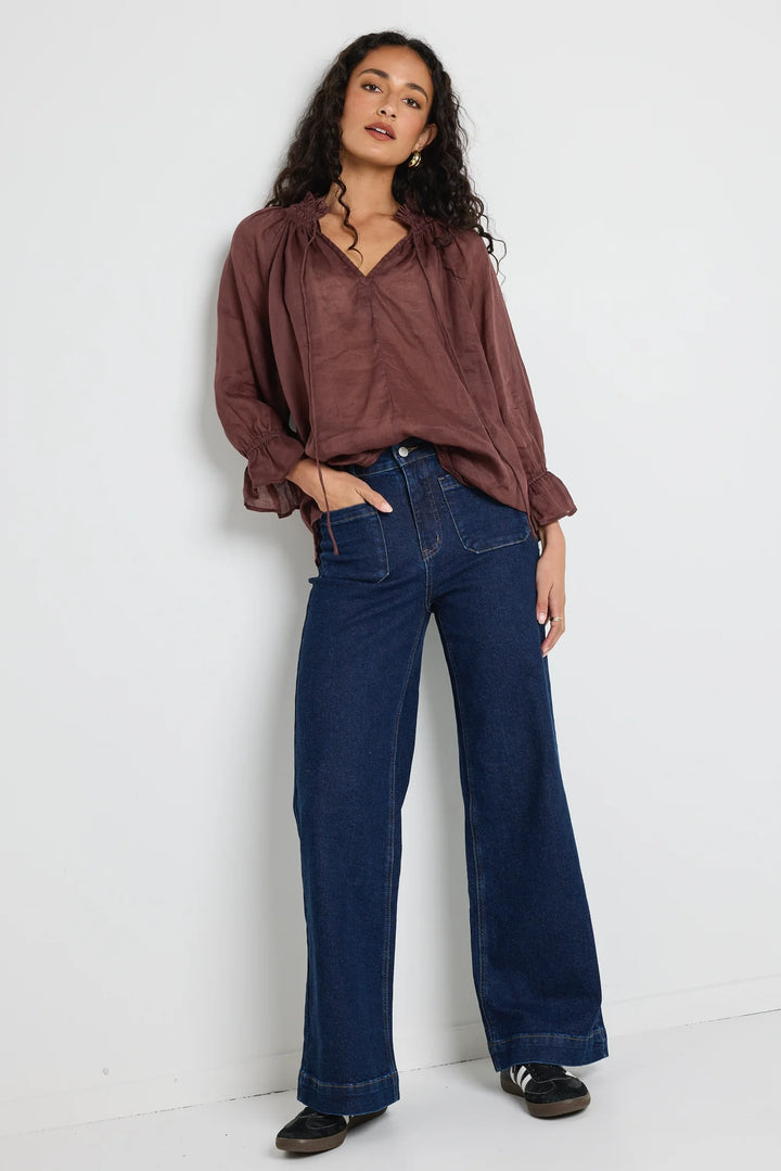Expedition Shirred Neck Shirt