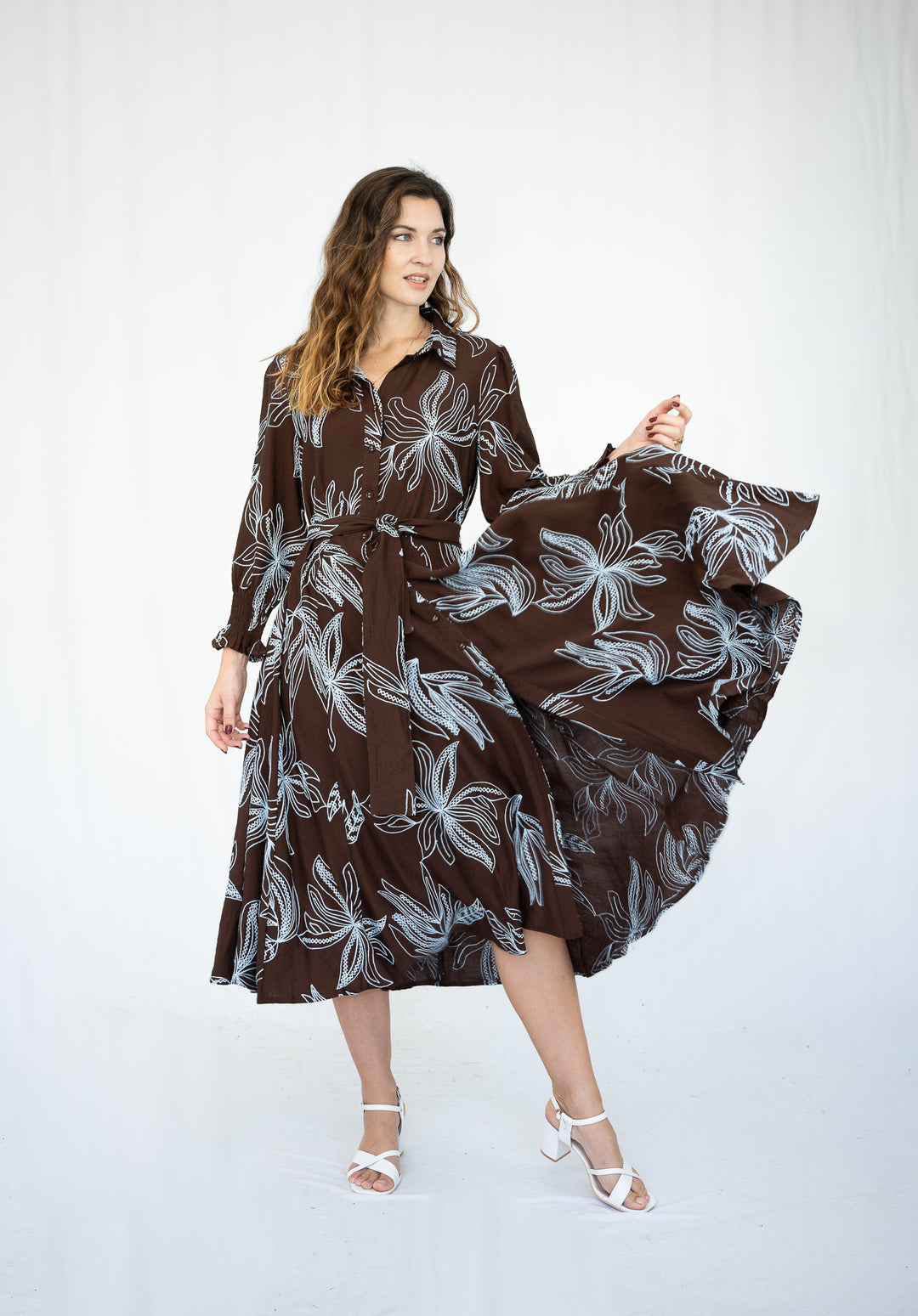 Clara Blue Blossom Dress