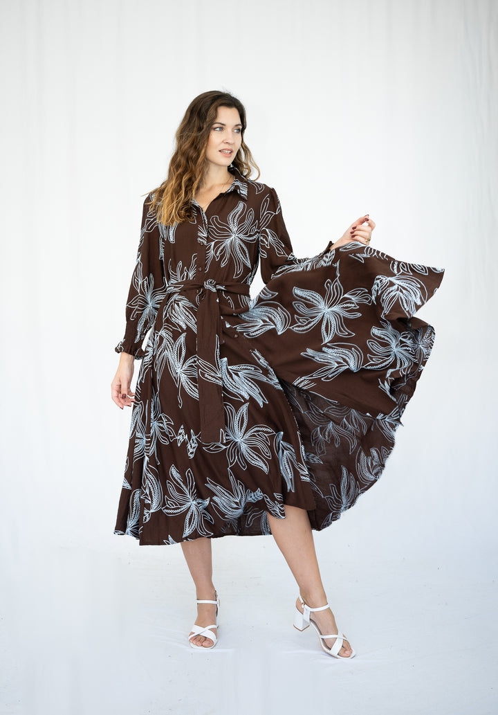 Clara Blue Blossom Dress