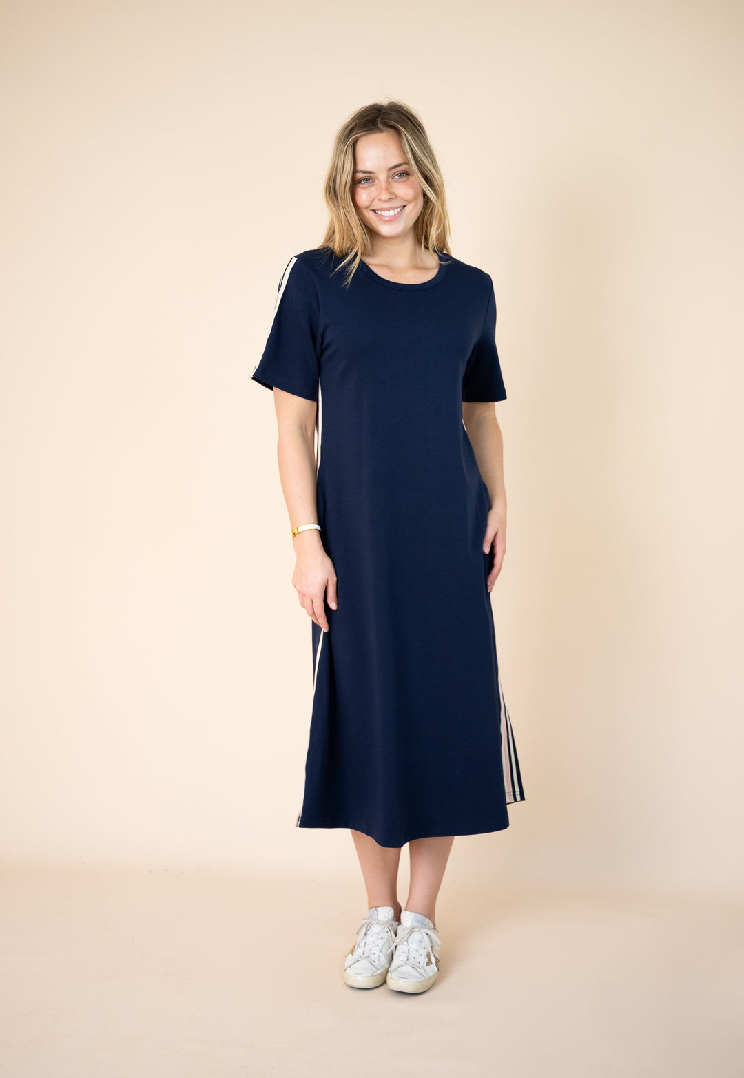 Sorrento Stretch Cotton Dress Navy