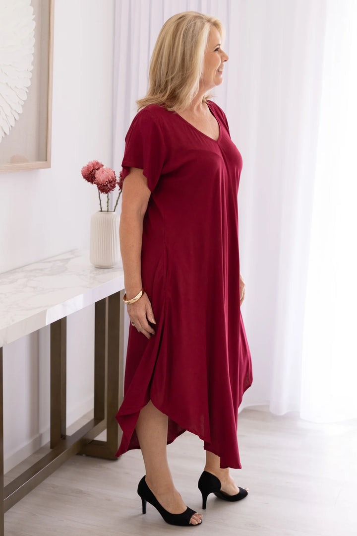 Great Harbour Dress Burgundy