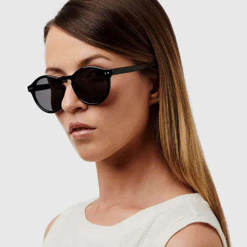 Reality Sunnies Hudson Matte Black POLARIZED