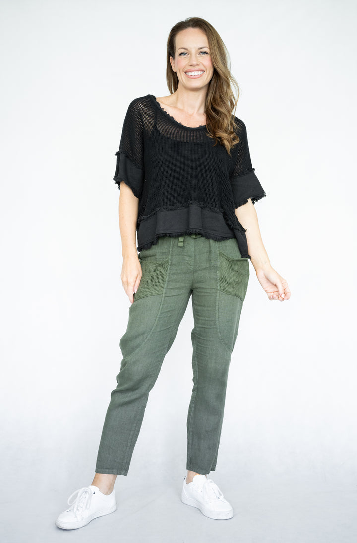 Harper Net Linen Pants