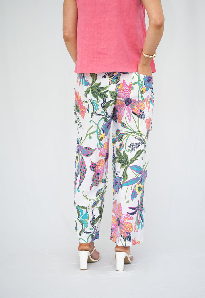 Ravello Floral Linen Pant