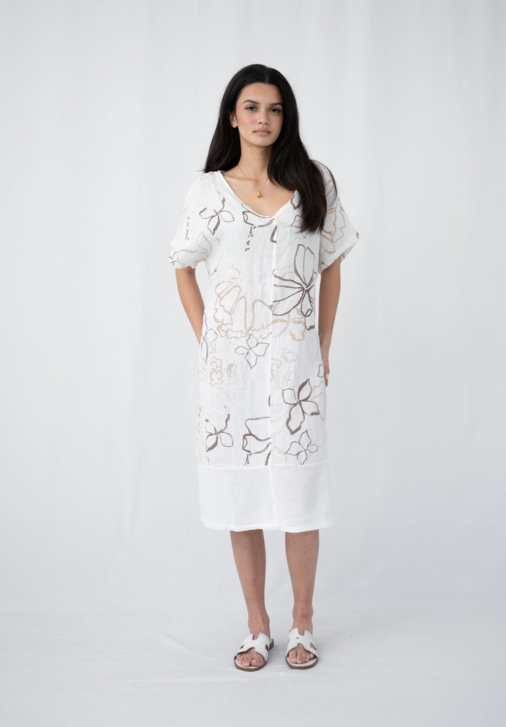 Stoneflower Linen Dress